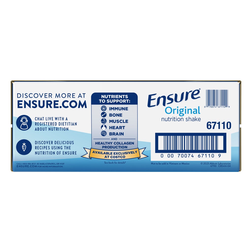 Ensure Original – Thức uống dinh dưỡng vị sô-cô-la sữa, 8 fl. oz/chai, lốc 30 chai – Ảnh Costco số 5