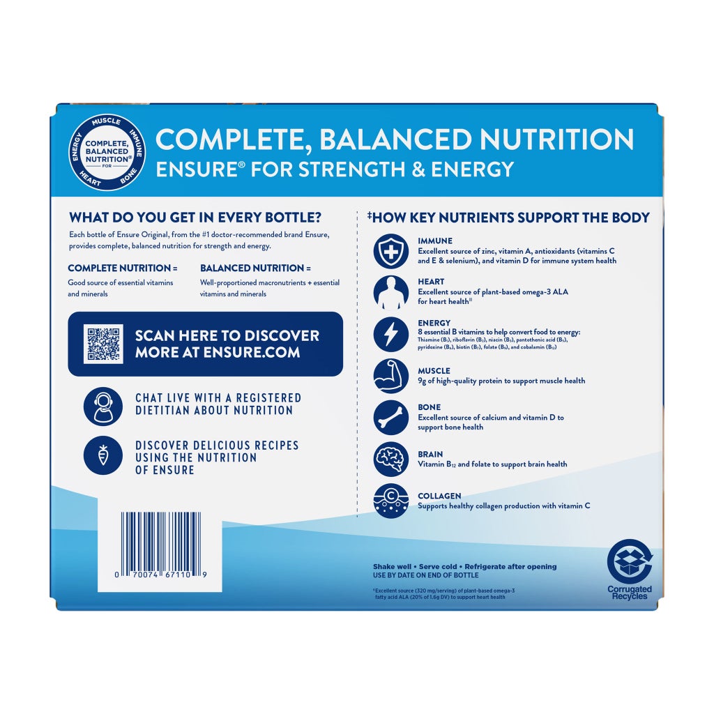 Ensure Original – Thức uống dinh dưỡng vị sô-cô-la sữa, 8 fl. oz/chai, lốc 30 chai – Ảnh Costco số 6