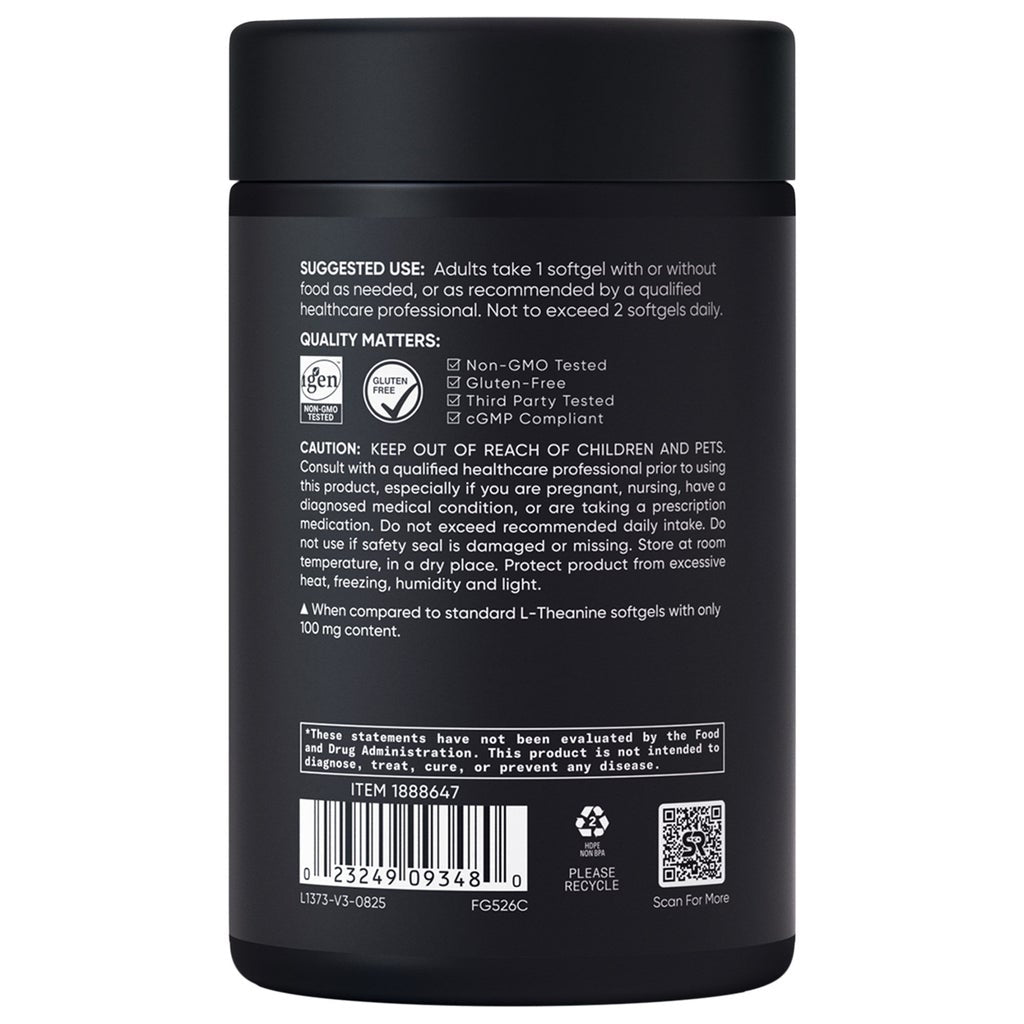 Sports Research L-Theanine Suntheanine 200 mg – 150 viên nang mềm – Ảnh Costco số 2