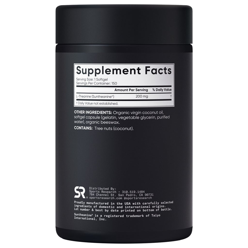 Sports Research L-Theanine Suntheanine 200 mg – 150 viên nang mềm – Ảnh Costco số 3
