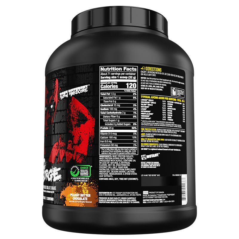 Peanut Butter Chocolate back / Nutrition Facts