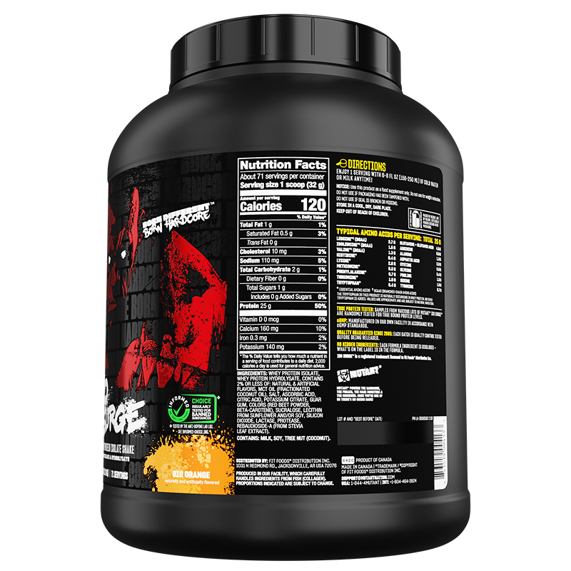 Orange Dreamsicle / Big Orange back / Nutrition Facts