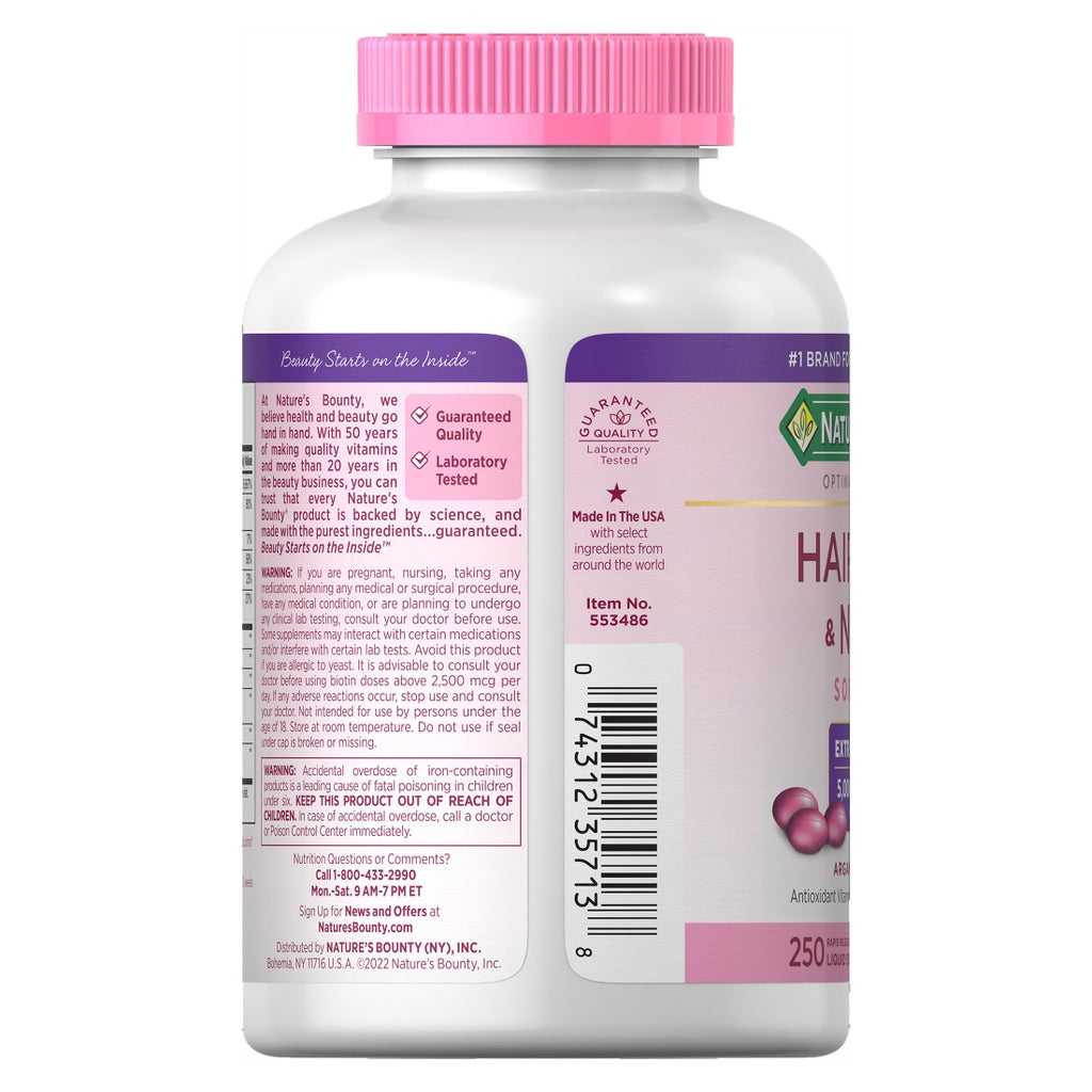 Nature's Bounty Hair, Skin and Nails – 250 viên nang mềm – Ảnh Costco số 2