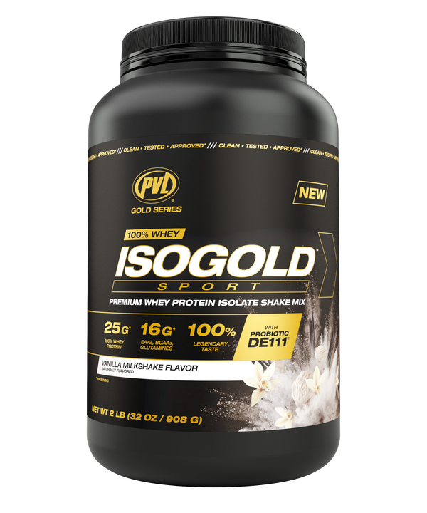 PVL ISOGOLD Sport Whey Protein Isolate - Vanilla Milk Shake 2 lb