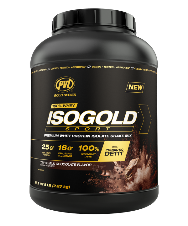 PVL ISOGOLD Sport Whey Protein Isolate - Triple Milk Chocolate 5 lb