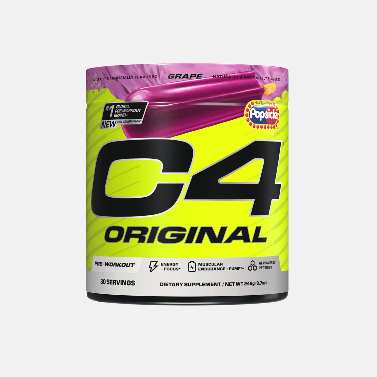 Cellucor C4 Original POPSICLE Grape 30 Servings official front image
