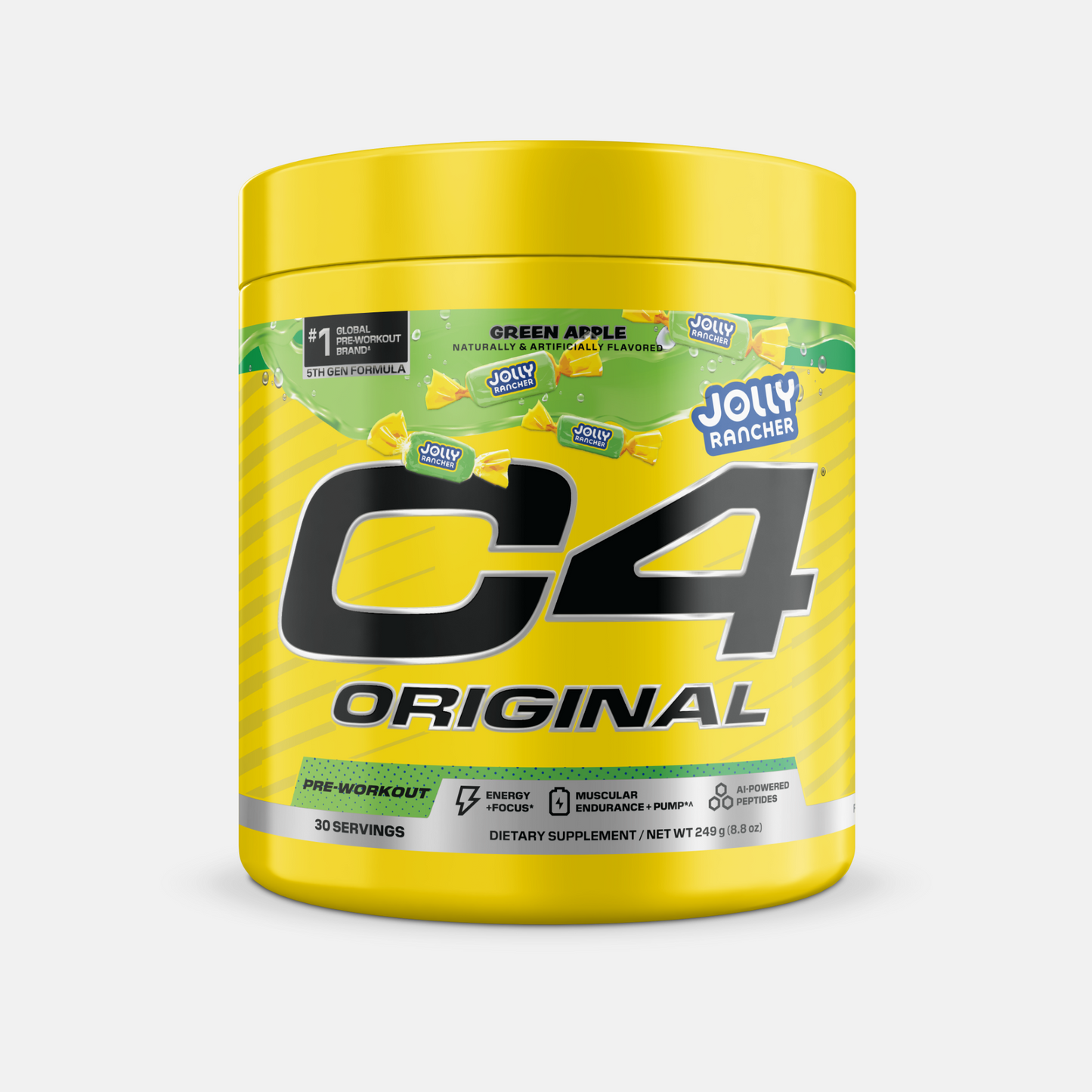 Cellucor C4 Original JOLLY RANCHER Green Apple 30 Servings official front image