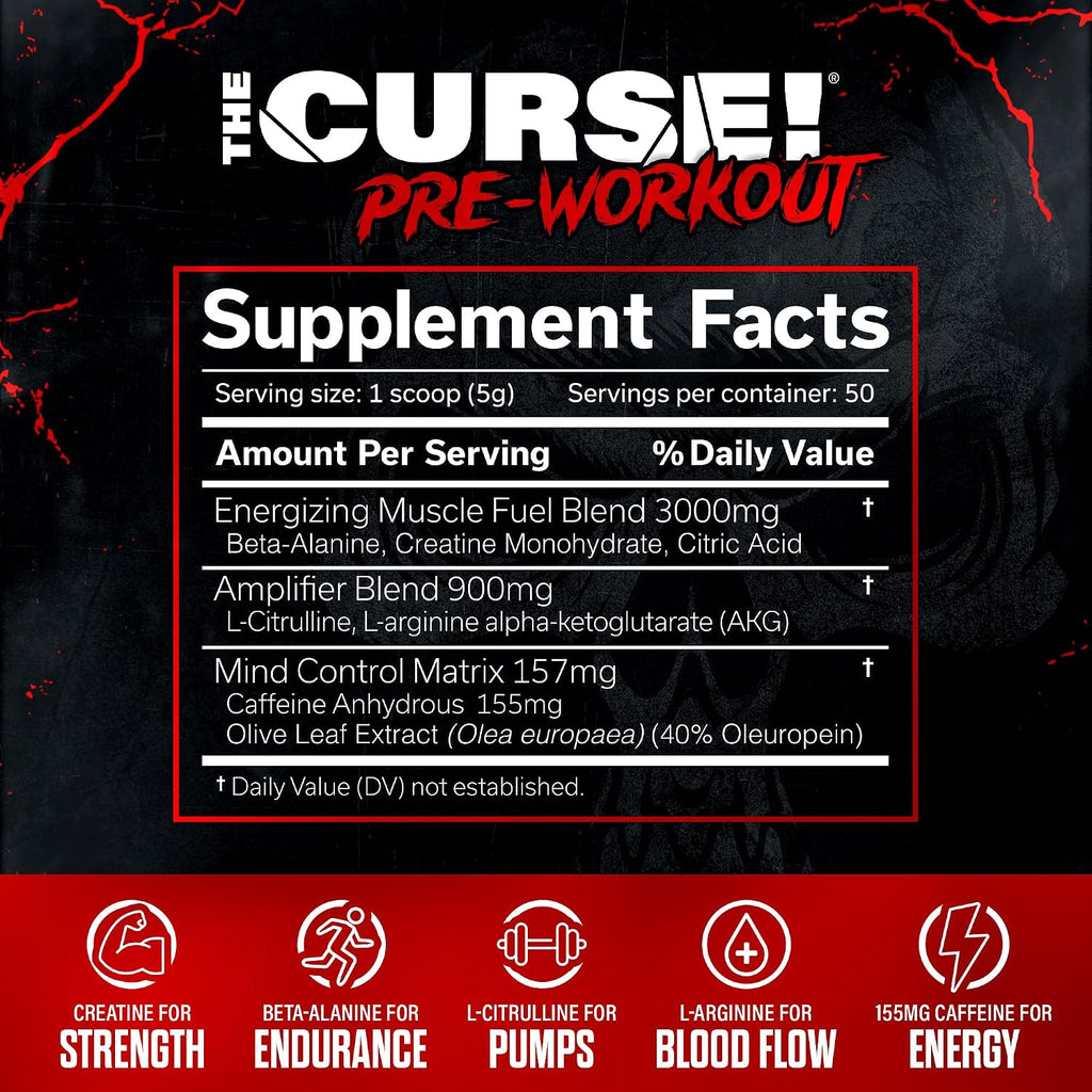 JNX SPORTS THE CURSE Pre Workout - 50 Lần Dùng