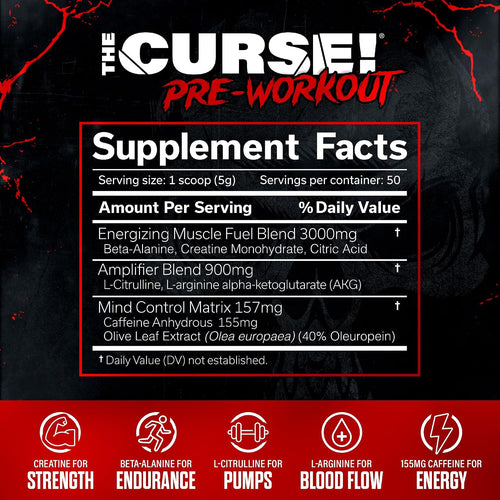 JNX SPORTS THE CURSE! Pre Workout