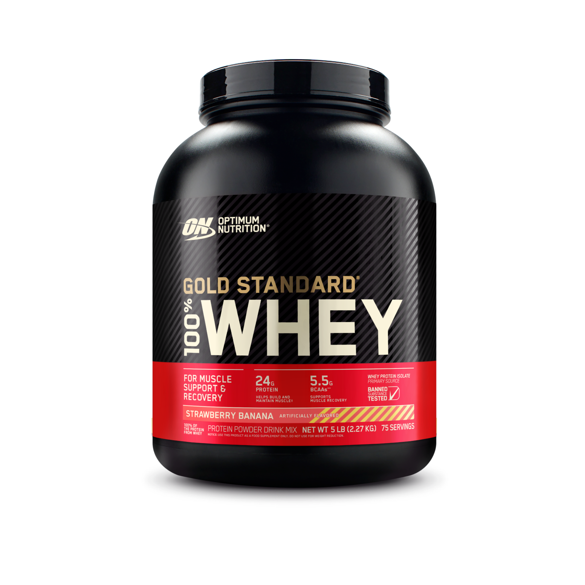 Optimum Nutrition Gold Standard Whey Protein - Strawberry - 5 lb