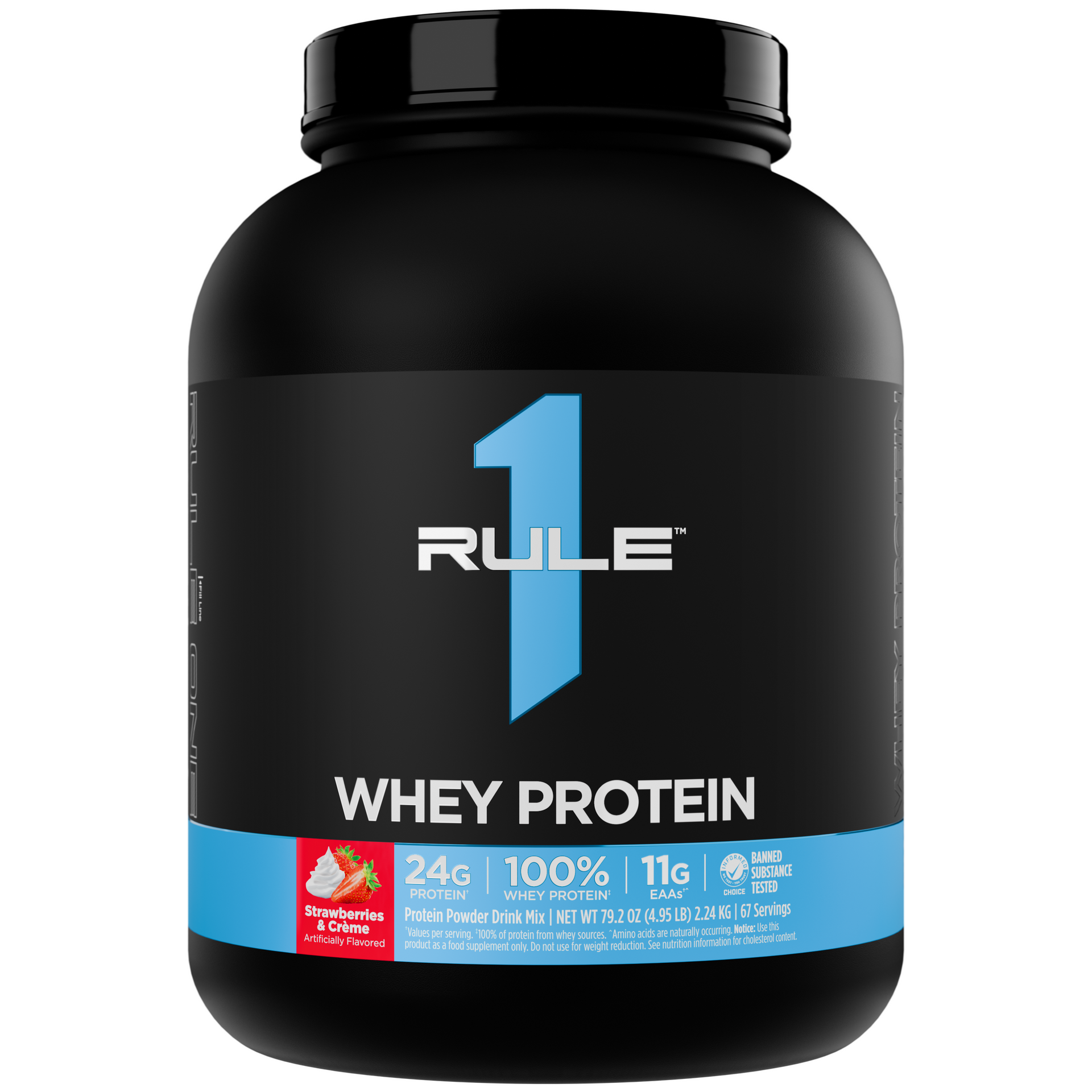 Rule One R1 Whey Protein 5 lb Strawberry